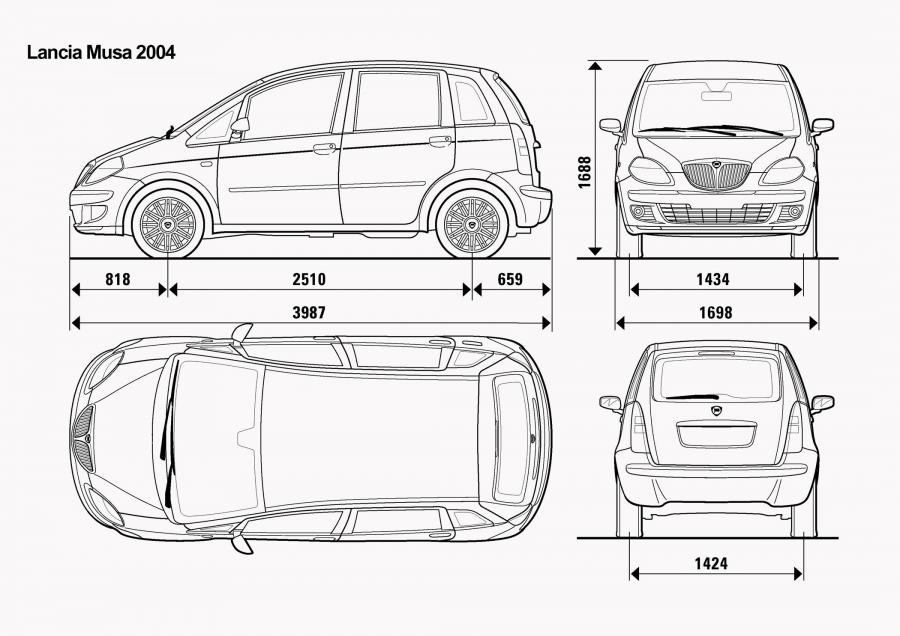 Схема Lancia Musa (350) 2004 года  (фото 17 из 79)